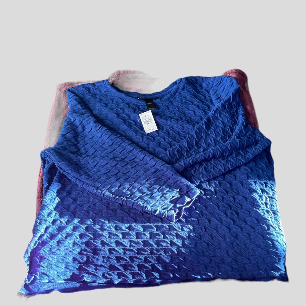 BNWT- Ashley Stewart textured knitted top - Picture 2 of 3